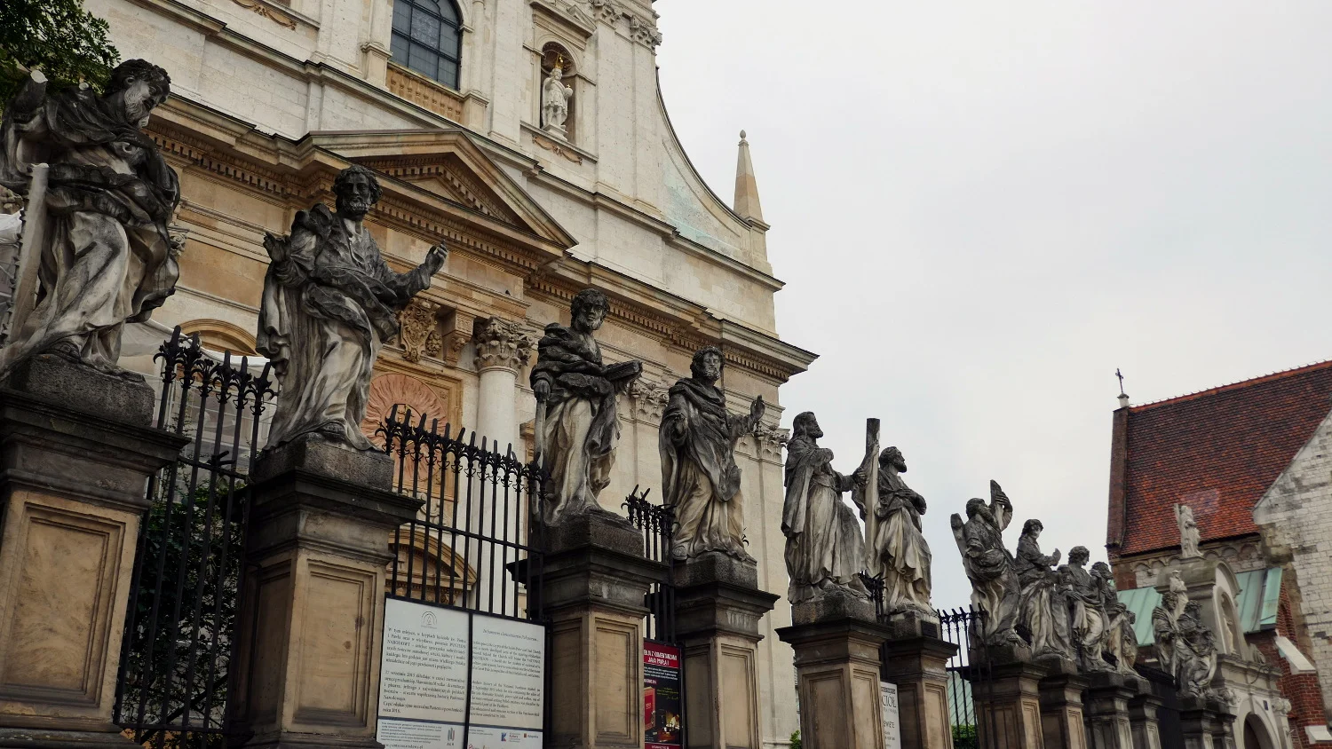 Sculptures, Saints Peter and Paul Church, Old Town, Krakow, Poland