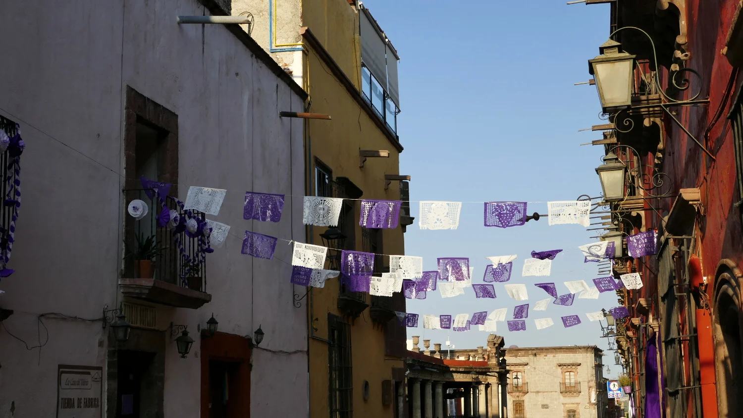 Papel Picado Lent Flags, Calle Correo, San Miguel de Allende, Guanajuato, Mexico