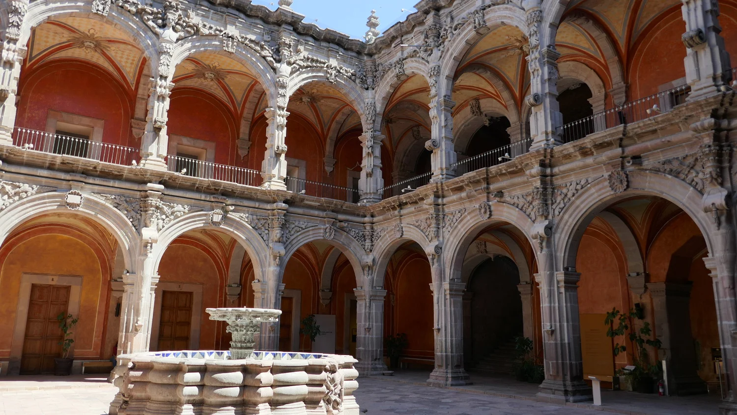 Courtyard, Museo de Arte de Querétaro, Santiago de Queretaro, Queretaro, Mexico