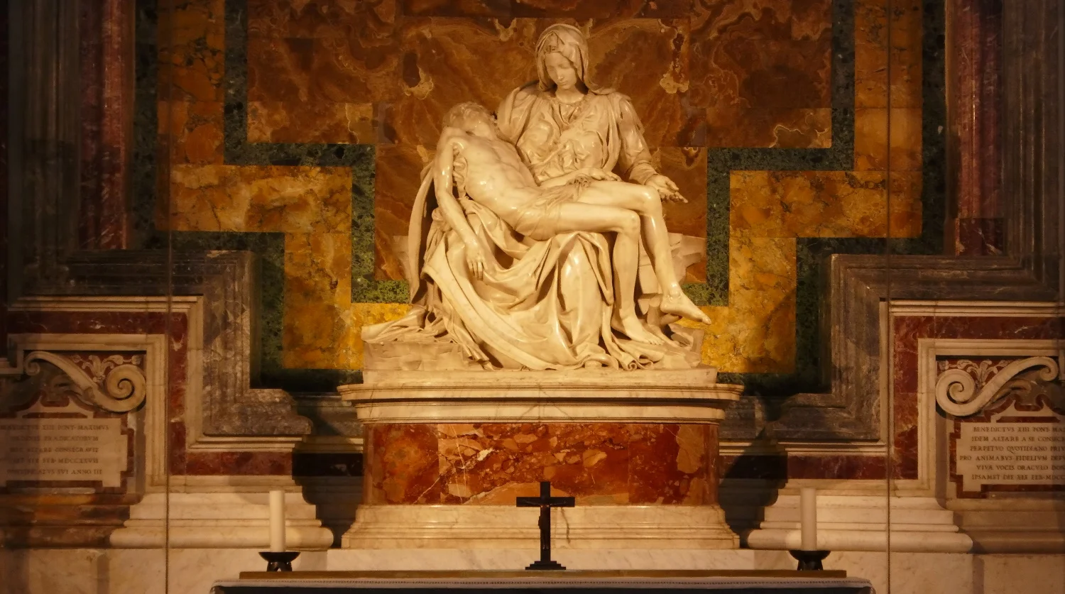 Pieta (The Pity) Sculpture by Michelangelo Buonarroti, St. Peter's Basilica, Vatican City State