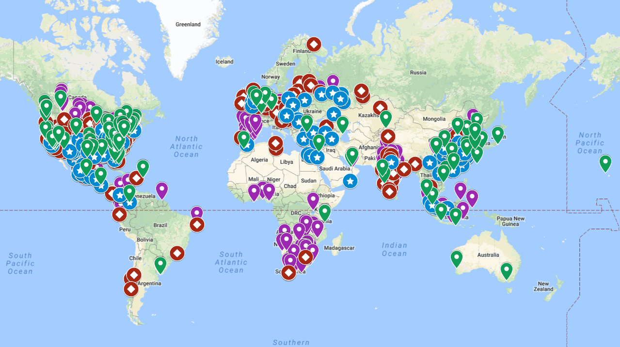 Award Travel Category 1, 2, 3 Hotel Maps: Hilton, Radisson, Marriott/SPG, Hyatt Free Hotels Map Point Redemption Value