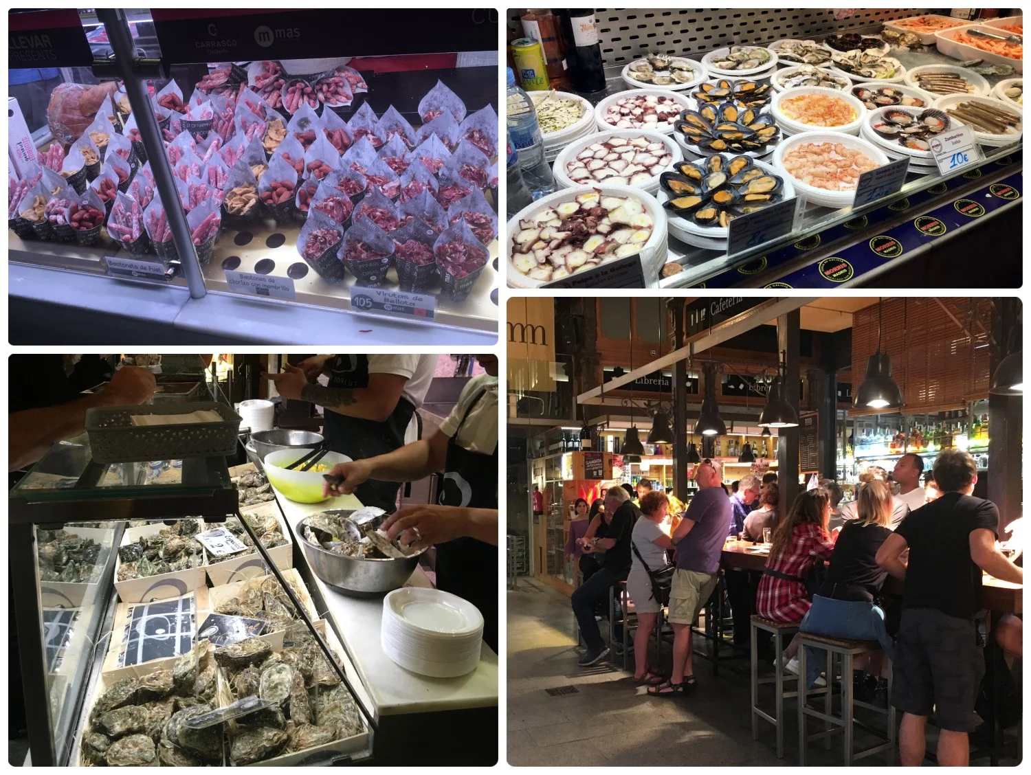 Spain madrid Tapas Raciones Siestas late dinner night restaurant market cafe