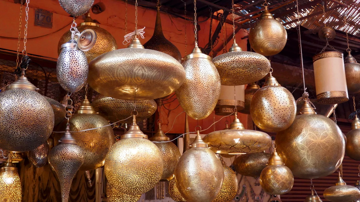 Hanging Lanterns, Medina Souks, Marrakech, Morocco