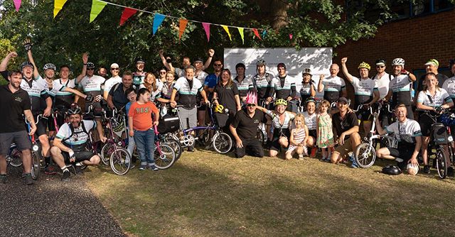 Had an incredible weekend completing the @bromptonbicycle Bath to @chickenshed_uk challenge with a bunch of inspiring folk for a great charity! We went 150 miles on Brompton Bikes...brilliant! #cycle4shed #chickenshed #theatre #tiredlegs