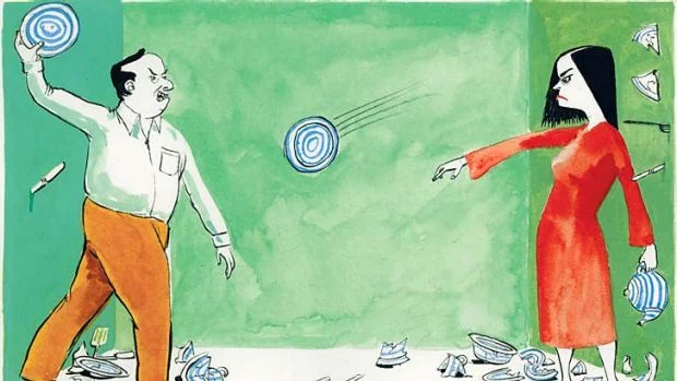 Don't let things get heated at home, especially in front of your children.
