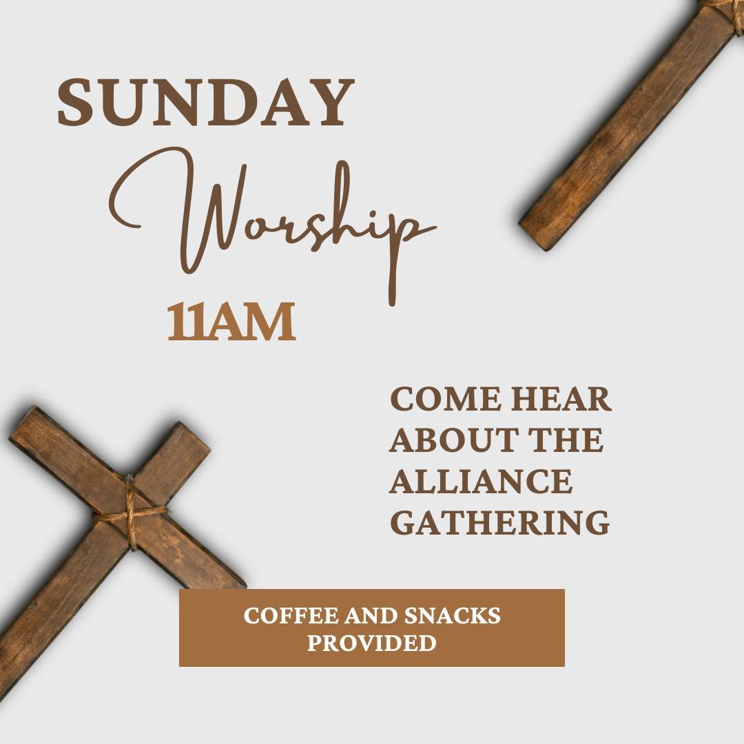 Join us this Sunday as we talk about what Pastor Courtney learned at the Alliance Annual Gathering. We will talk about how we can use this information in our church and community. Coffee and Snacks are provided #progressivechristianity #progressivech