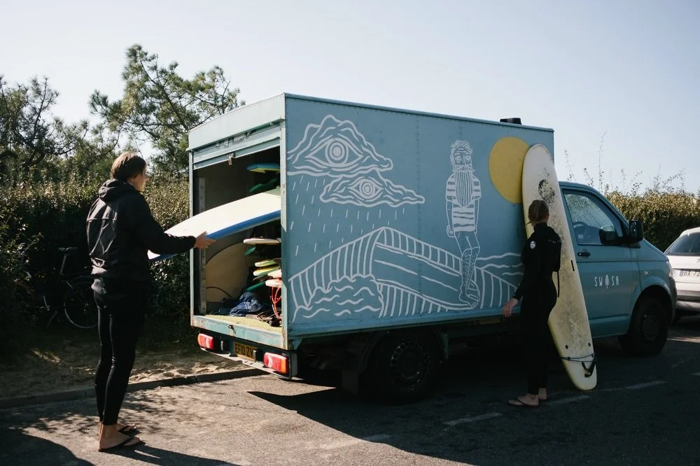Once a bakery van, now a foamie hauler #dorry #surfhouse #hossegor
📸 @marleneannak