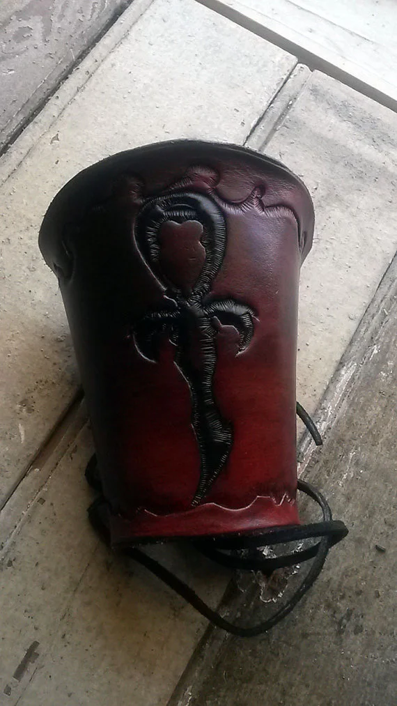 VampireWorld.com Legacy Ankh Leather Brazier by Airship Isabella... 