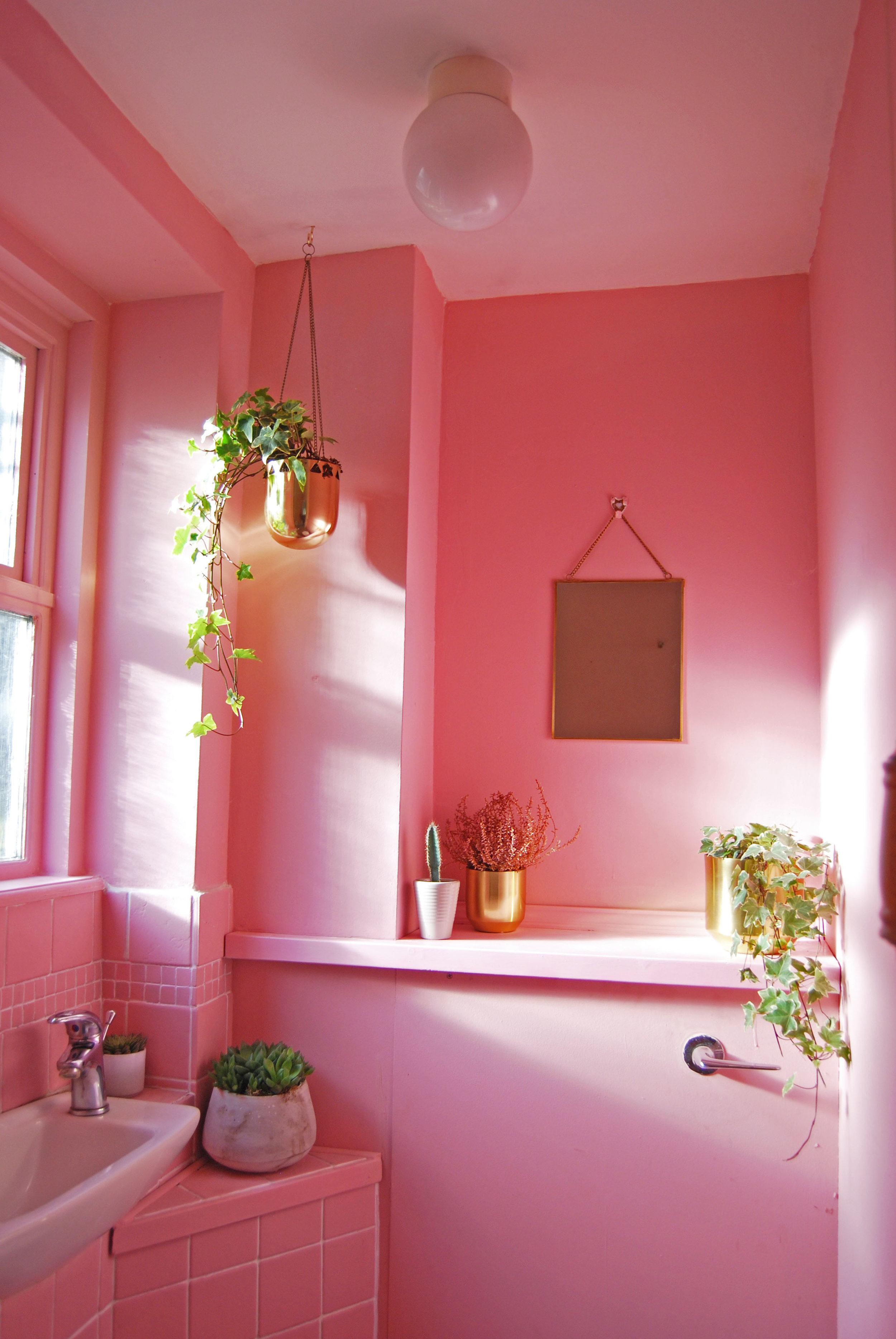New Pink Bathroom for Simple Design