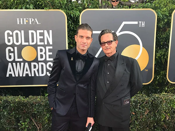 Omar Sharif Jr. and Keith Kurman at the 75th Annual Golden Globe Awards