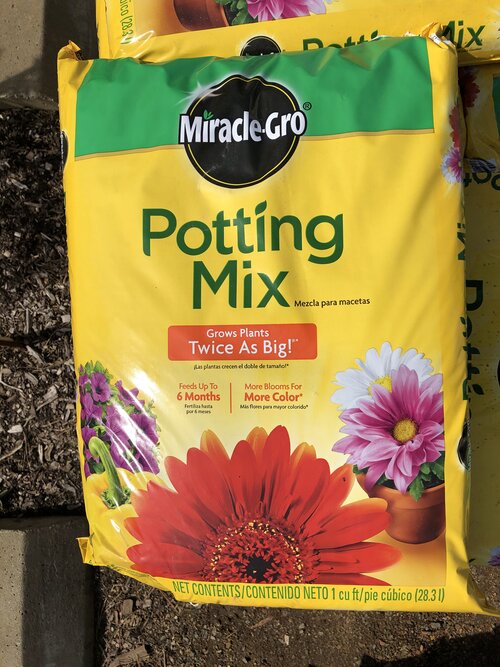 Miracle Grow Potting Mix Vineyard Gardens