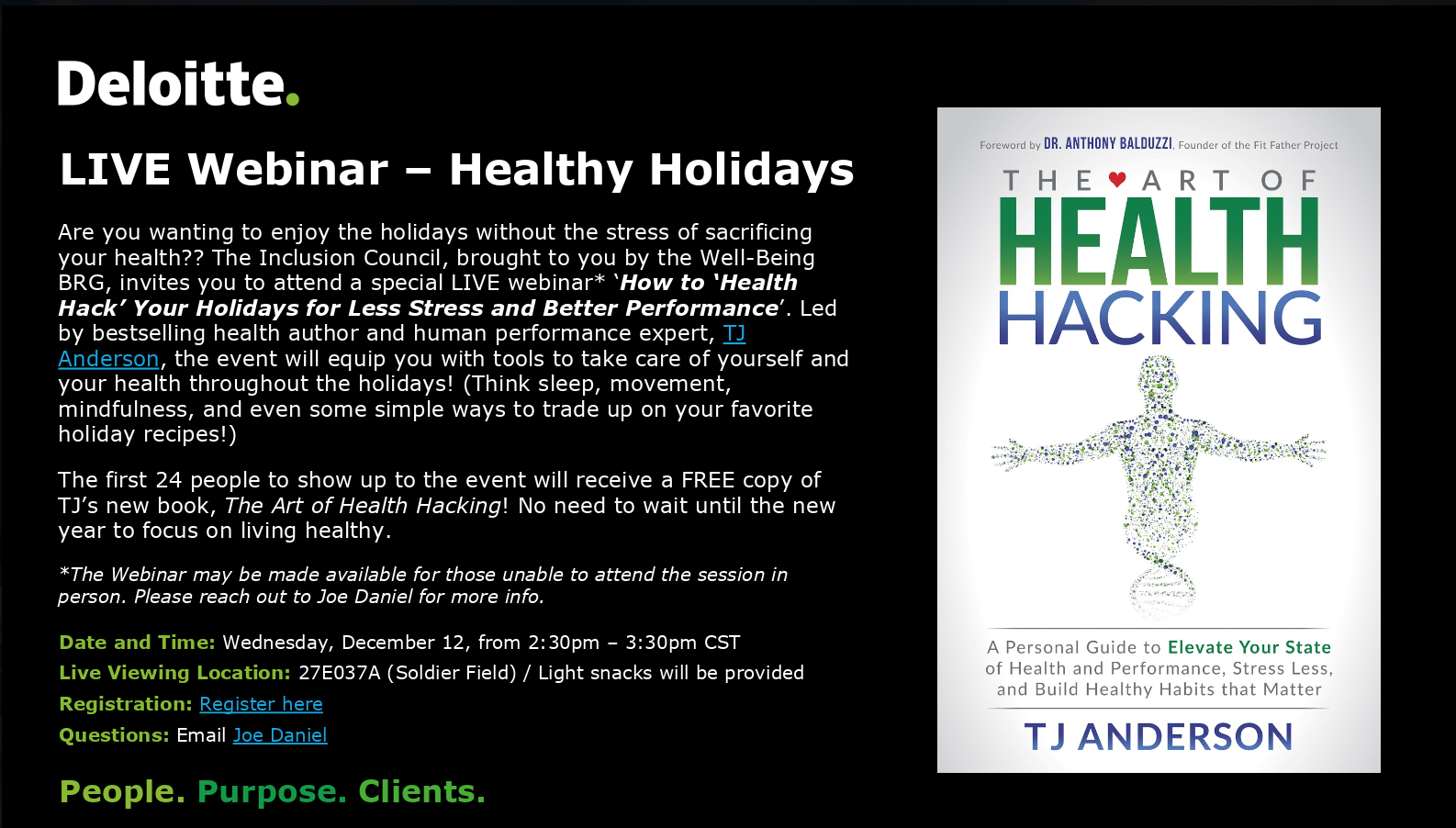 LIVE Webinar I’m leading for Deloitte, Dec 2018.