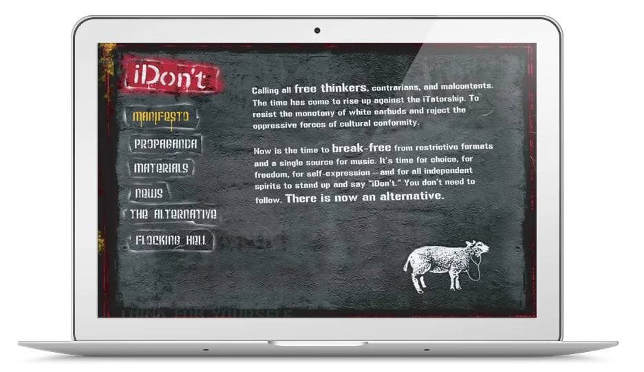  Website for alternative thinkers. 