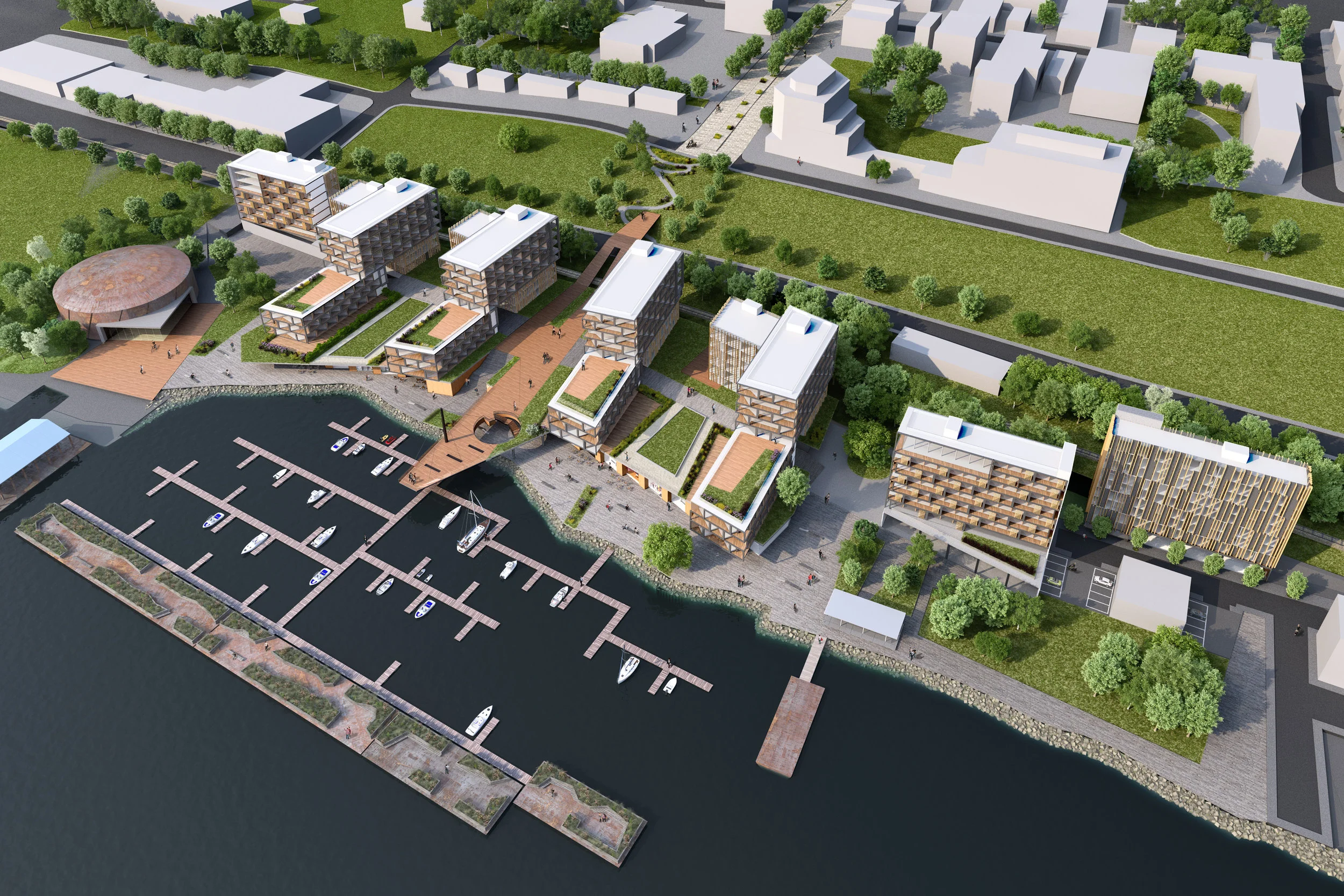 Fronted Development Examples Waterfront Development Wins SARA Design Award — Think! Architecture ...