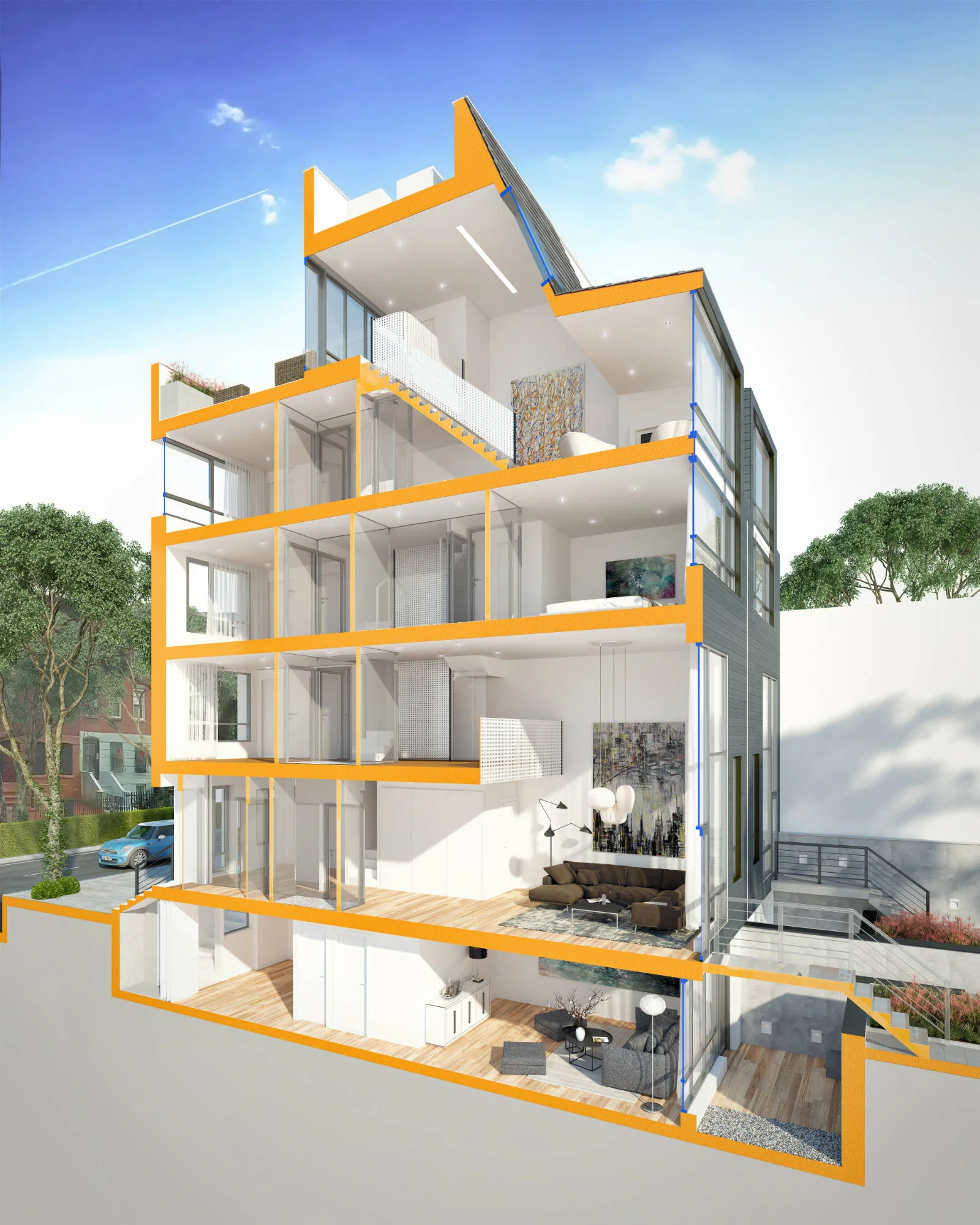 townhouses. Clinton Hill. Brooklyn. . building. Think architecture & design