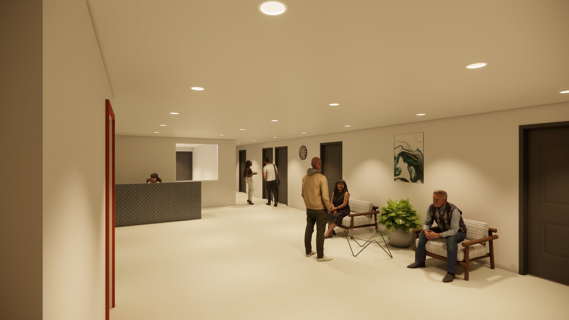 Rendering of New Office Space