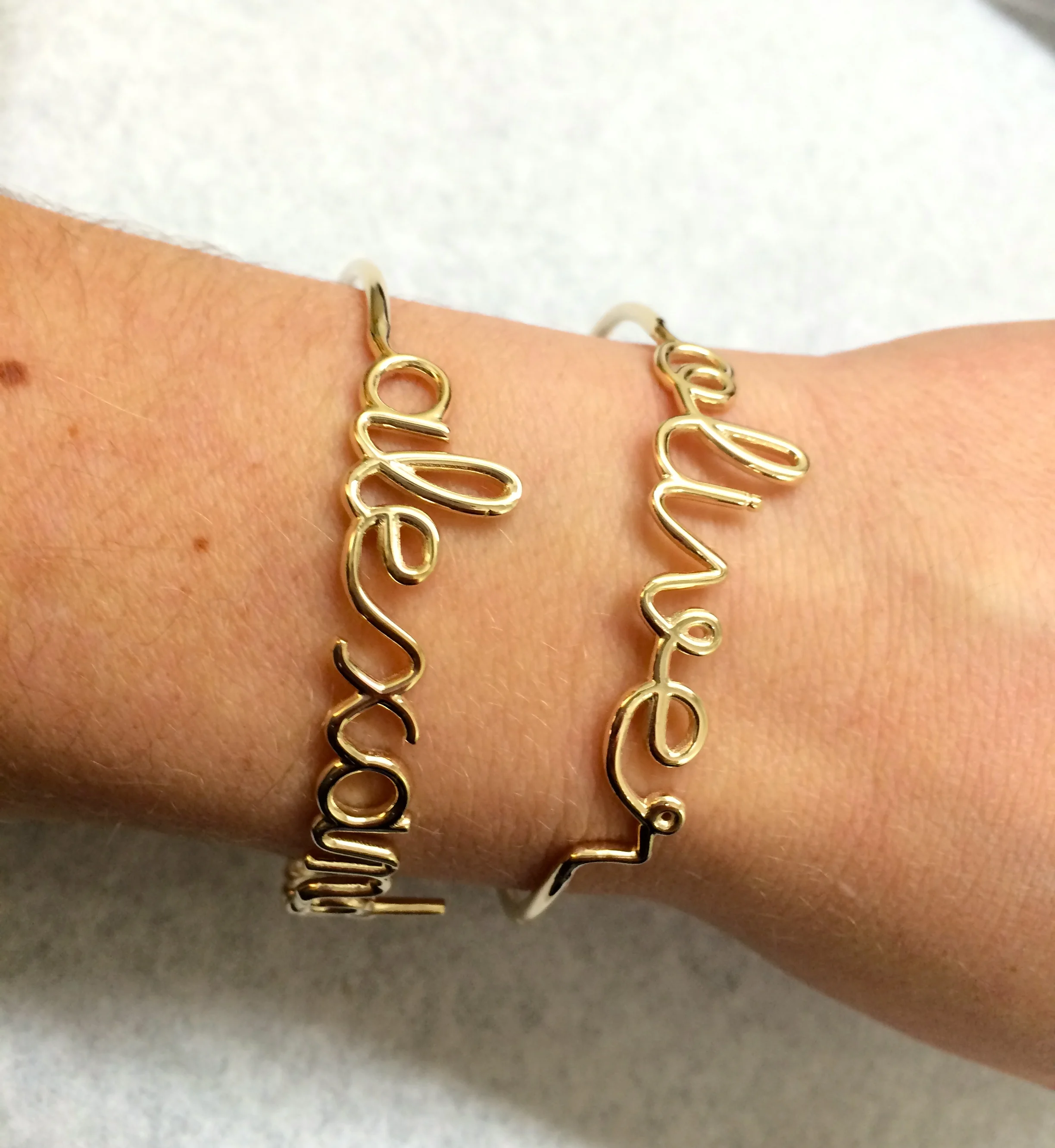 Jennifer Creel Script Name Bracelet