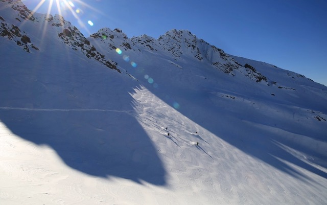 First tracks and fresh tracks all day when you earn your turns