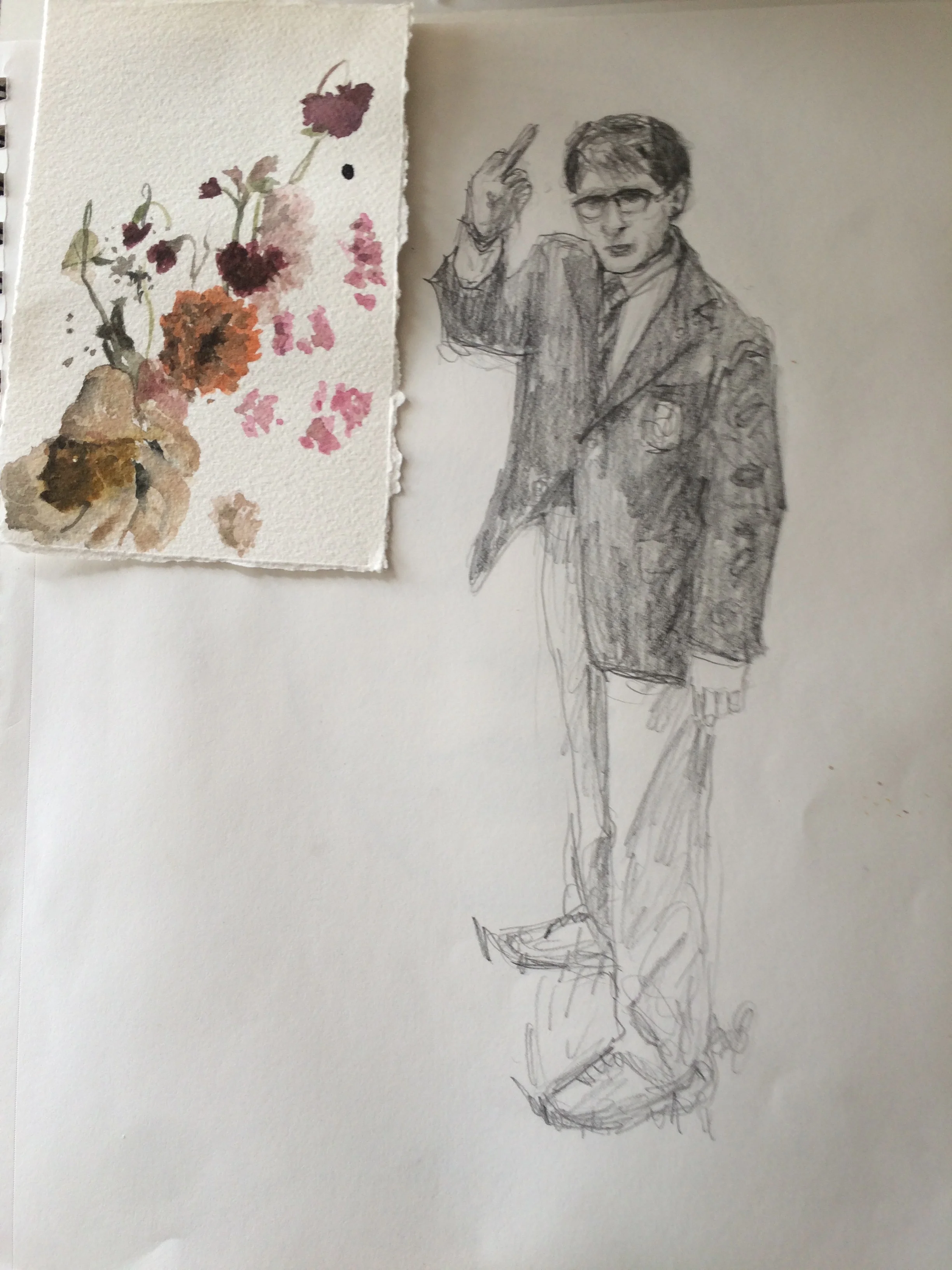 Original sketch idea for "Max in Rebellion"