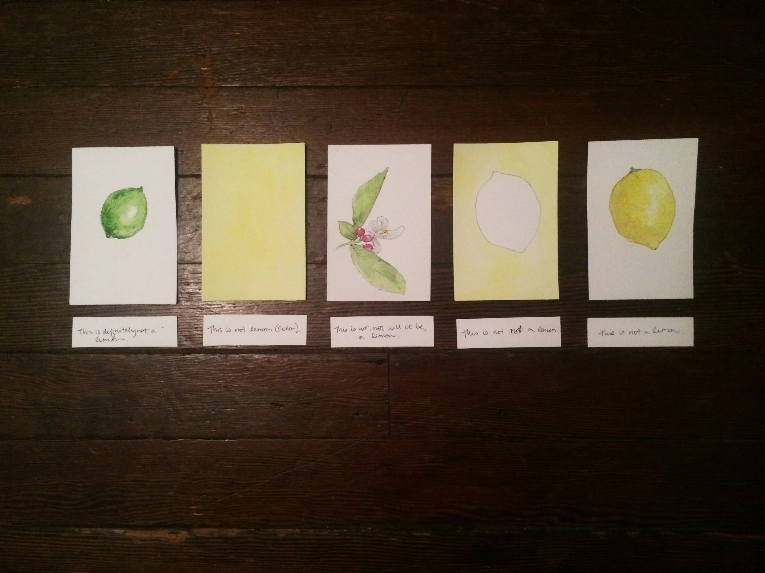 "Not A Lemon" series. 2016.