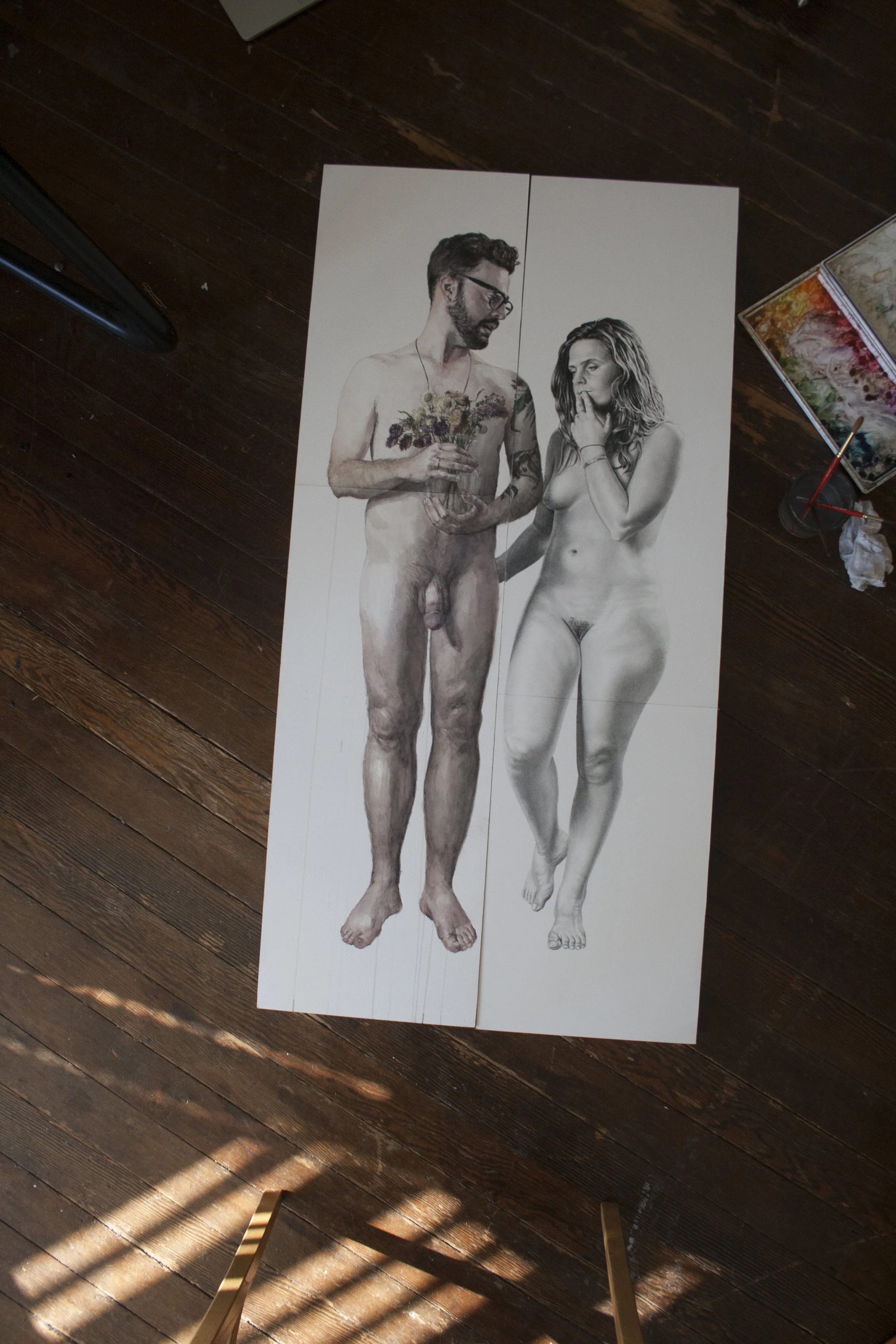 "Other Portrait" in the studio. Dec. 2016. 