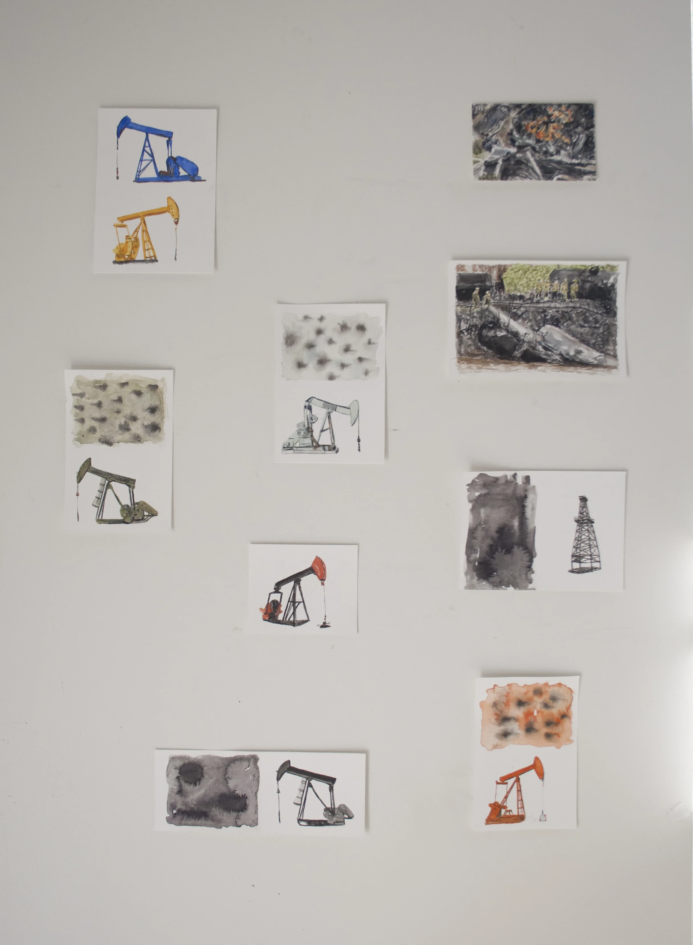 "Tiny Pumpjacks" and "Tanker Accidents 1 & 2"