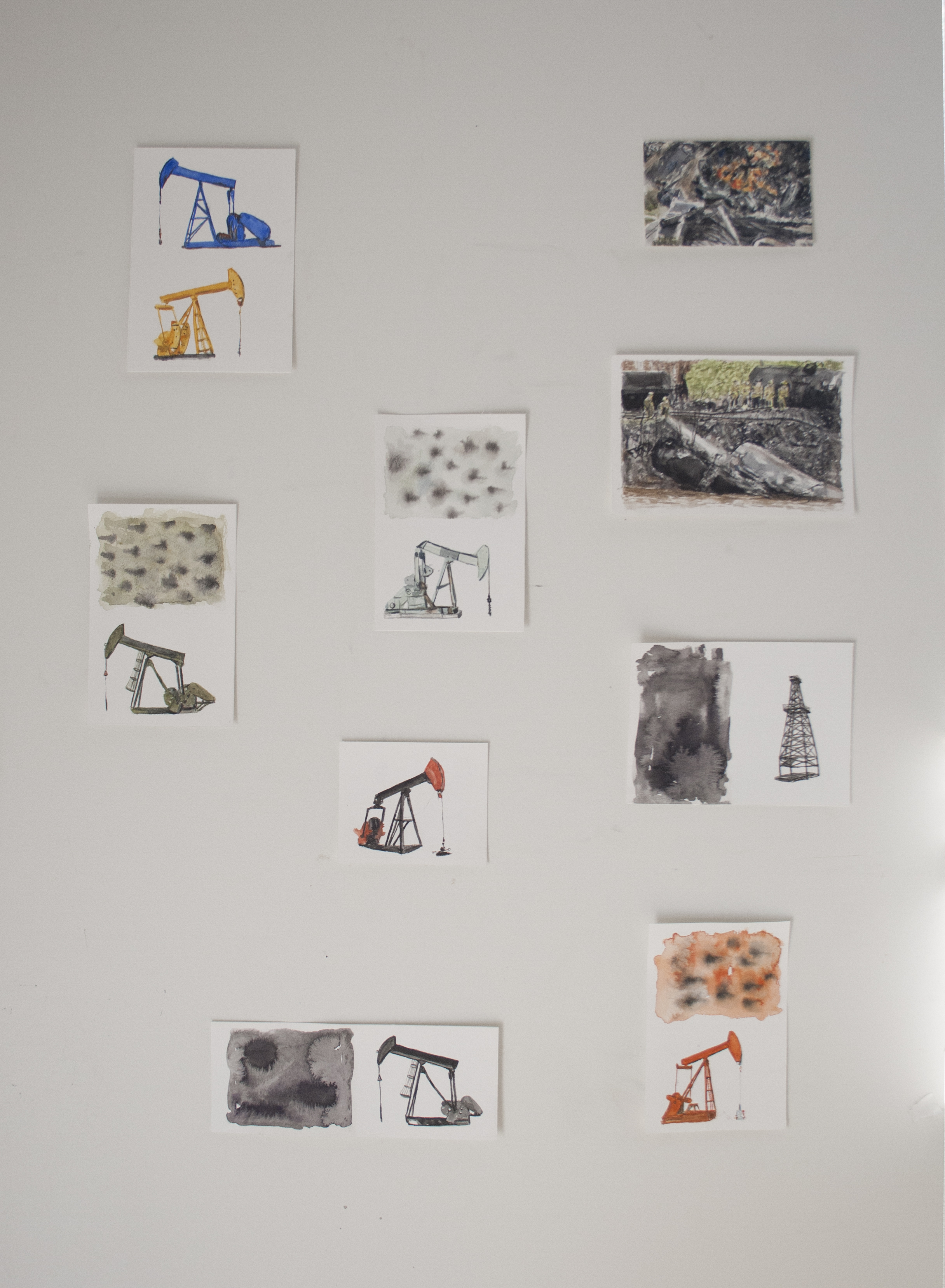 "Tiny Pumpjacks" and "Tanker Accidents 1 & 2"