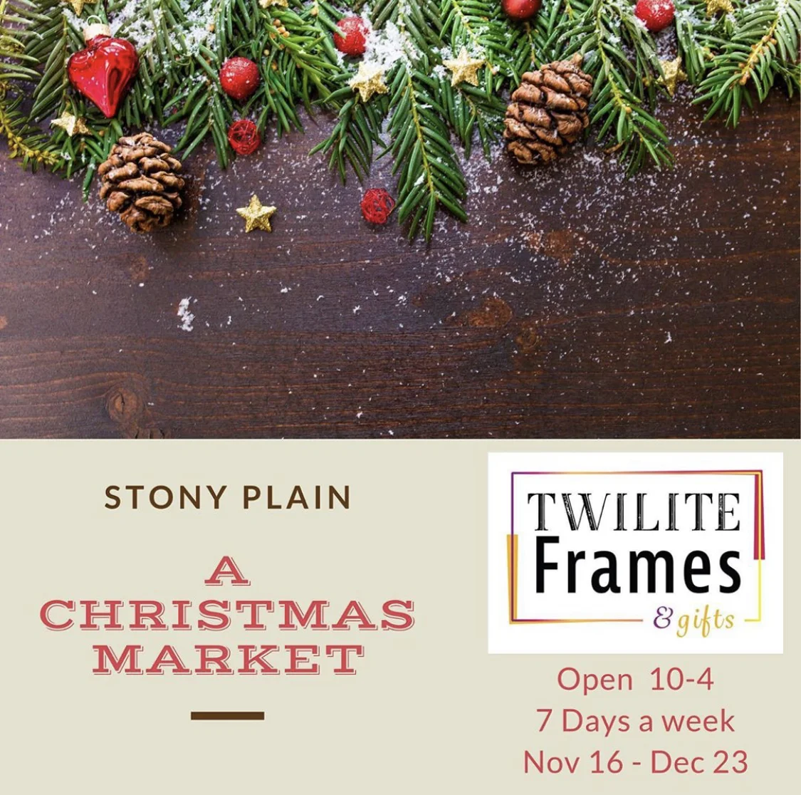 Christmas Market at Twilite Frames -COMPLETED