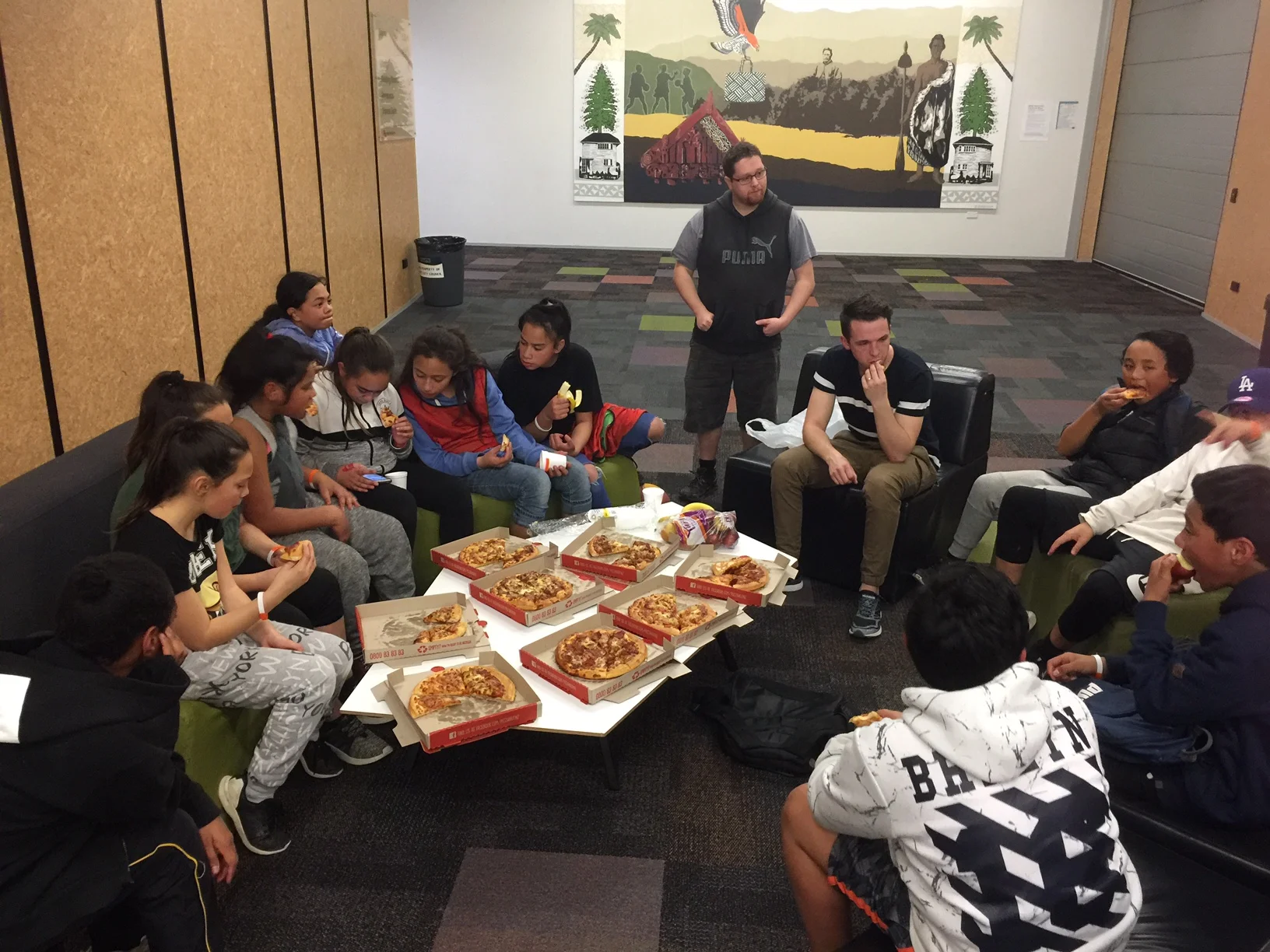 Amplify Youth chilling out together 