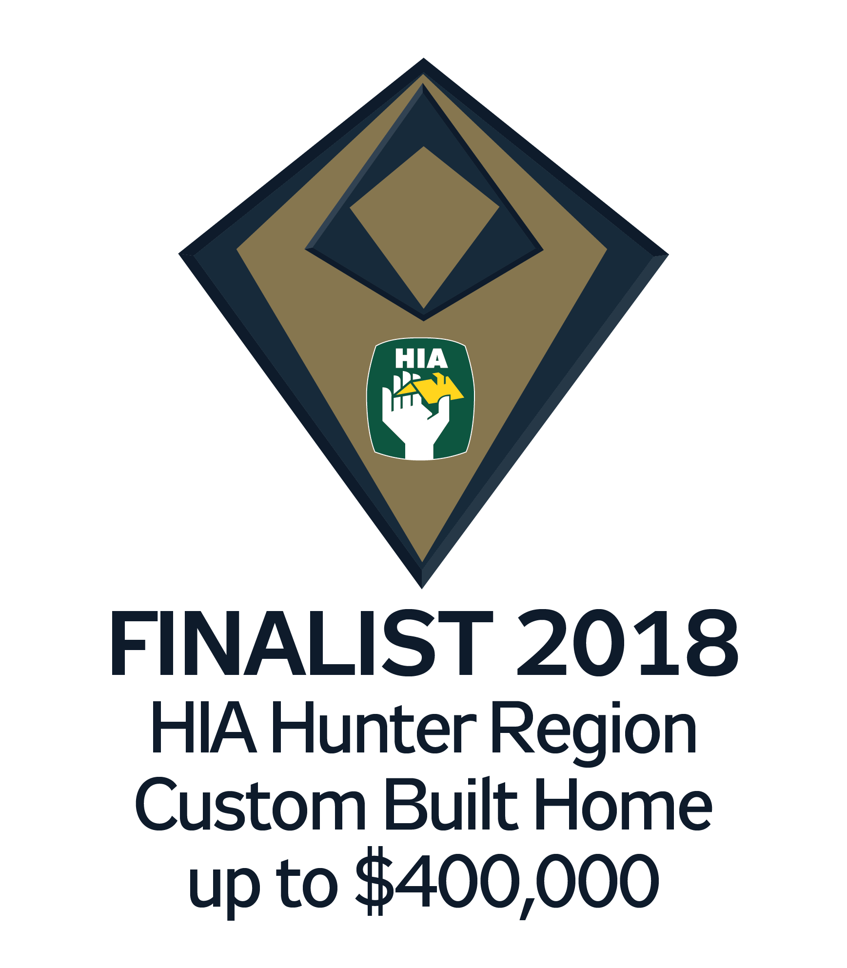 2018 Hunter Region Finalist for custom built home up to $400k