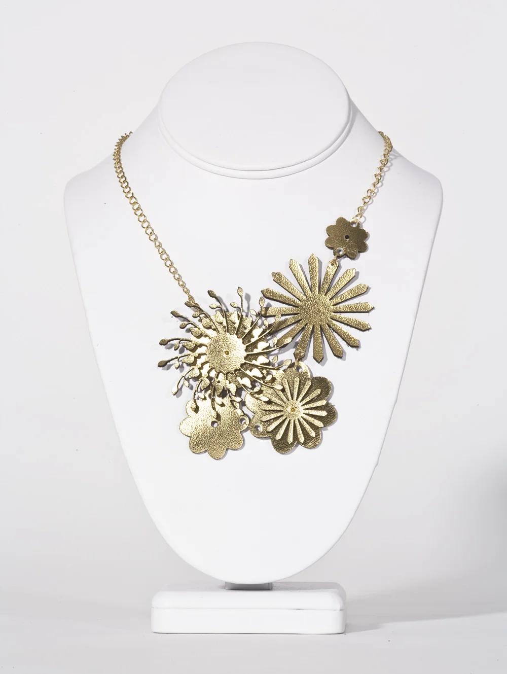 Bouquet Necklace Lasercut Leather 2010