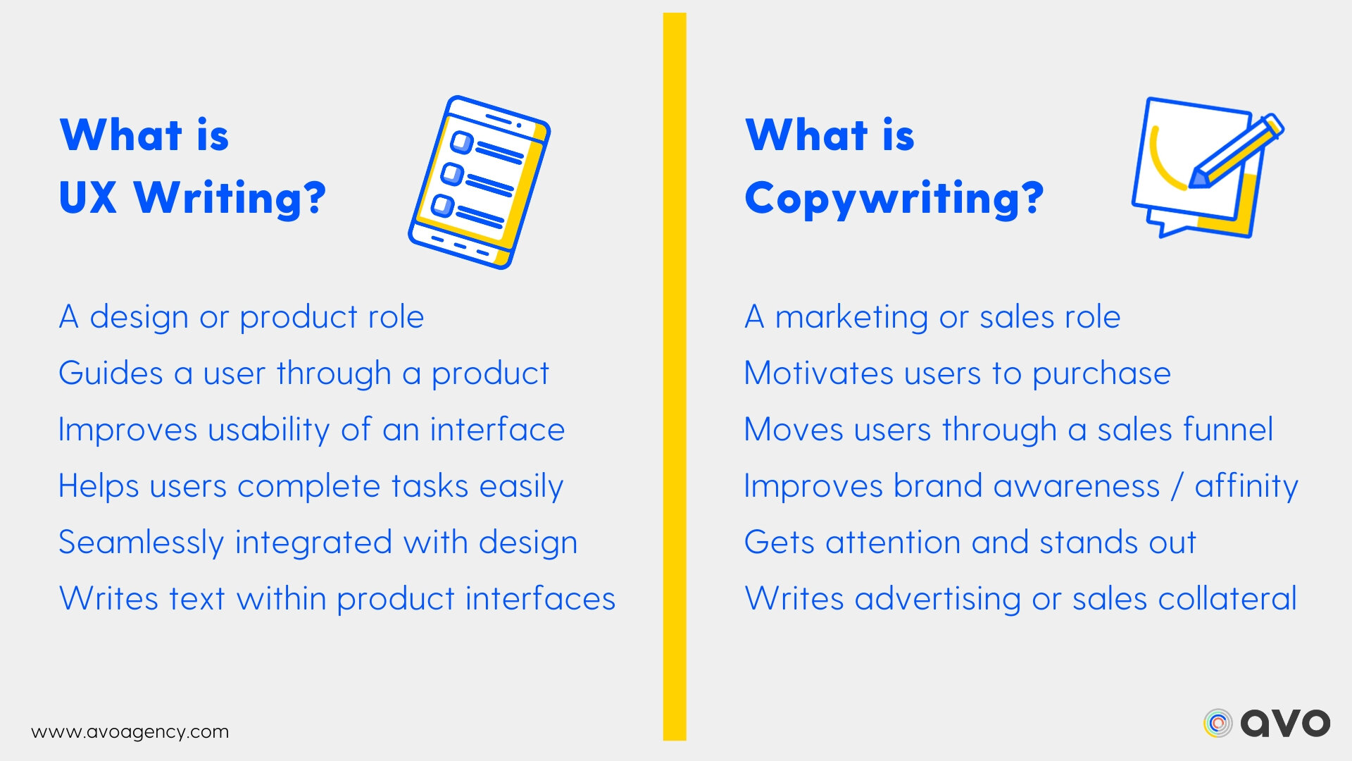 ux research vs ux writing