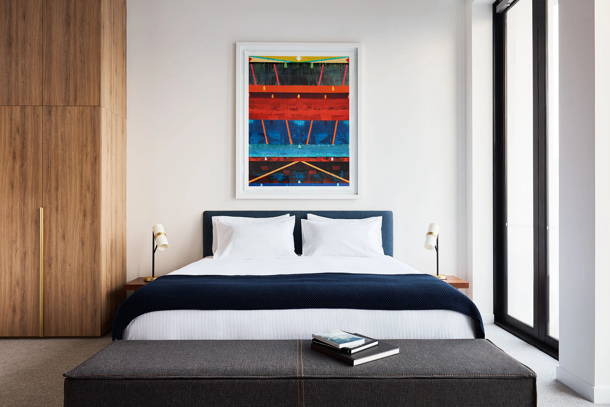 Studio suite. That navy looks heavenly. 
