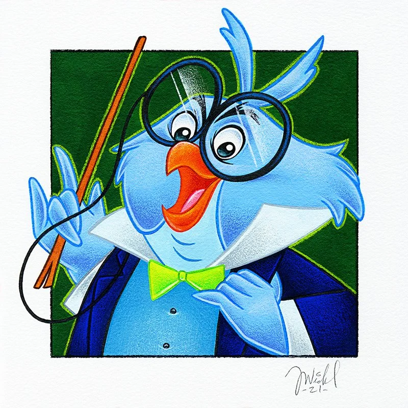 Big Face Painting Proferror Owl 100 Weidel.jpg