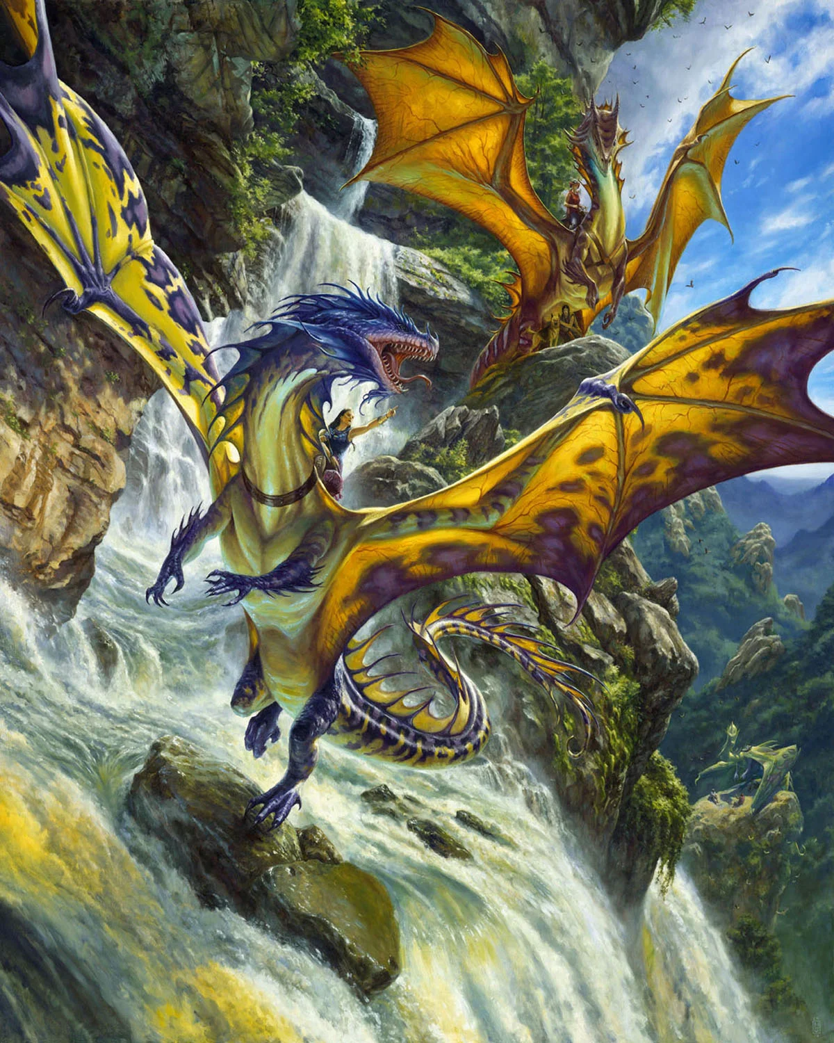 Waterfall Dragons