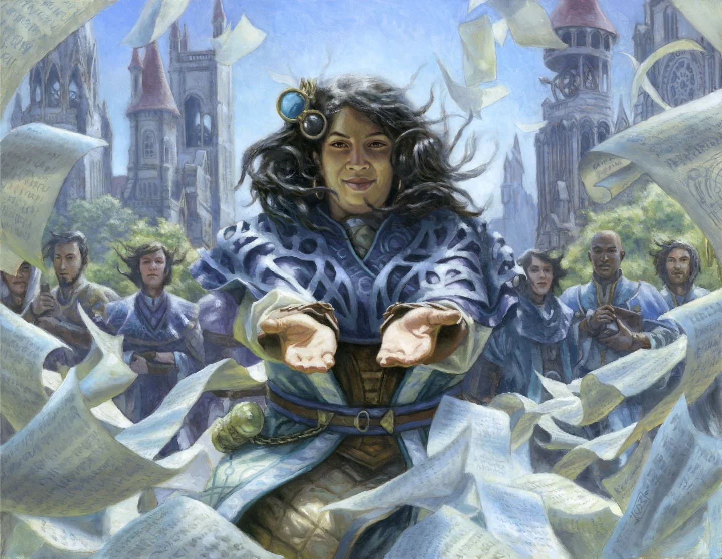 Done for the Dominaria set, oil on gessobord, 14” x 18”, 2017. TM & ©2018 Wizards of the Coast This painting has been sold
