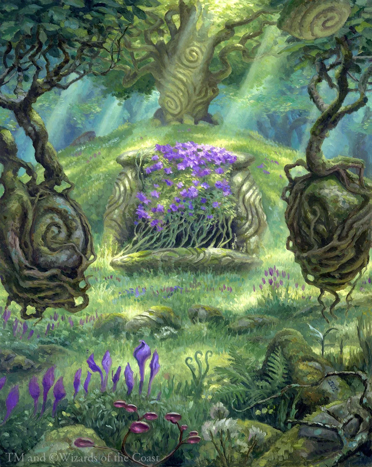  Done for  Lorwyn Eclipsed . Oil on gessobord, 16” x 20” , 2024. TM and ©2026 Wizards of the Coast  This painting has been sold. 