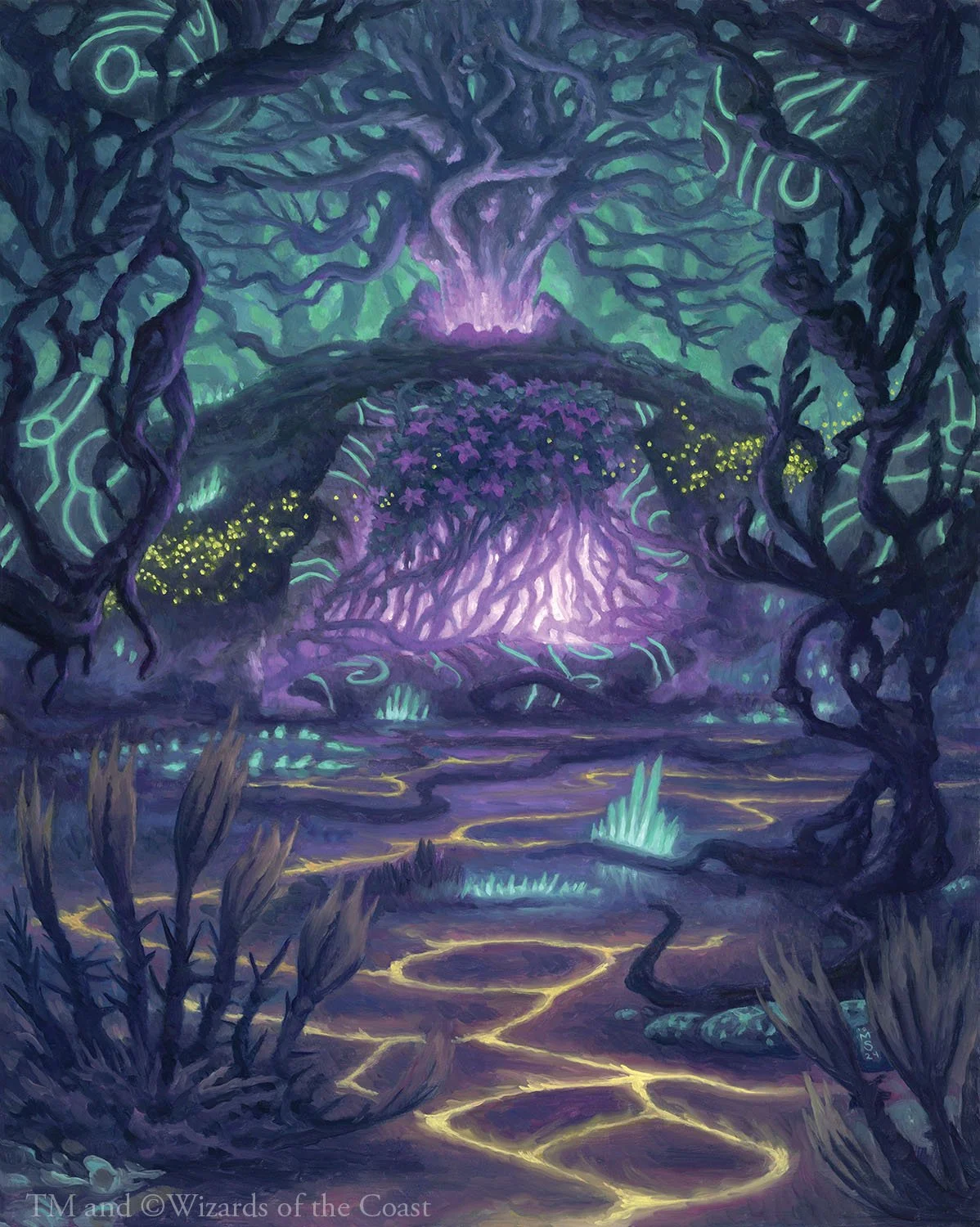  Done for  Lorwyn Eclipsed . Oil on gessobord, 16” x 20” , 2024. TM and ©2026 Wizards of the Coast  This painting has been sold. 