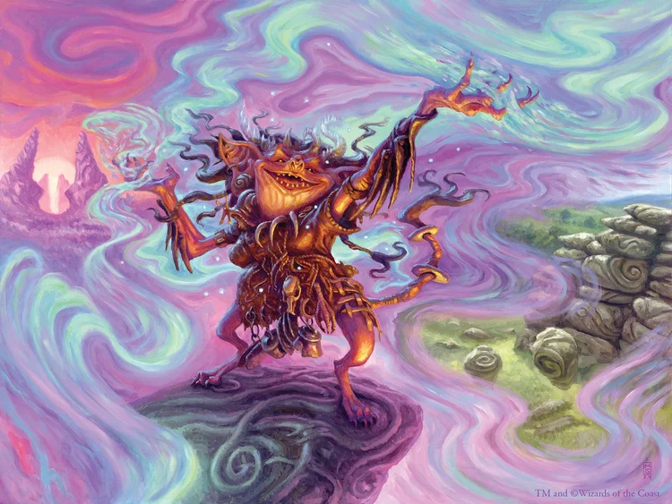 mtg card painting Magic the Gathering Mountain Alter Tutorial Magic:the Gathering II The