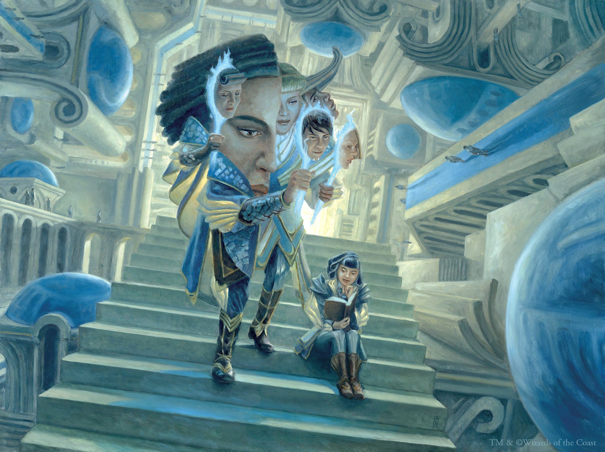  Done for  Reality Fracture . Oil on gessobord, 18” x 24” , 2025. TM and ©2026 Wizards of the Coast  This painting has been sold. 