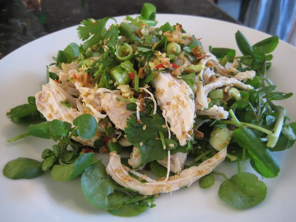 Green Asian Chicken salad