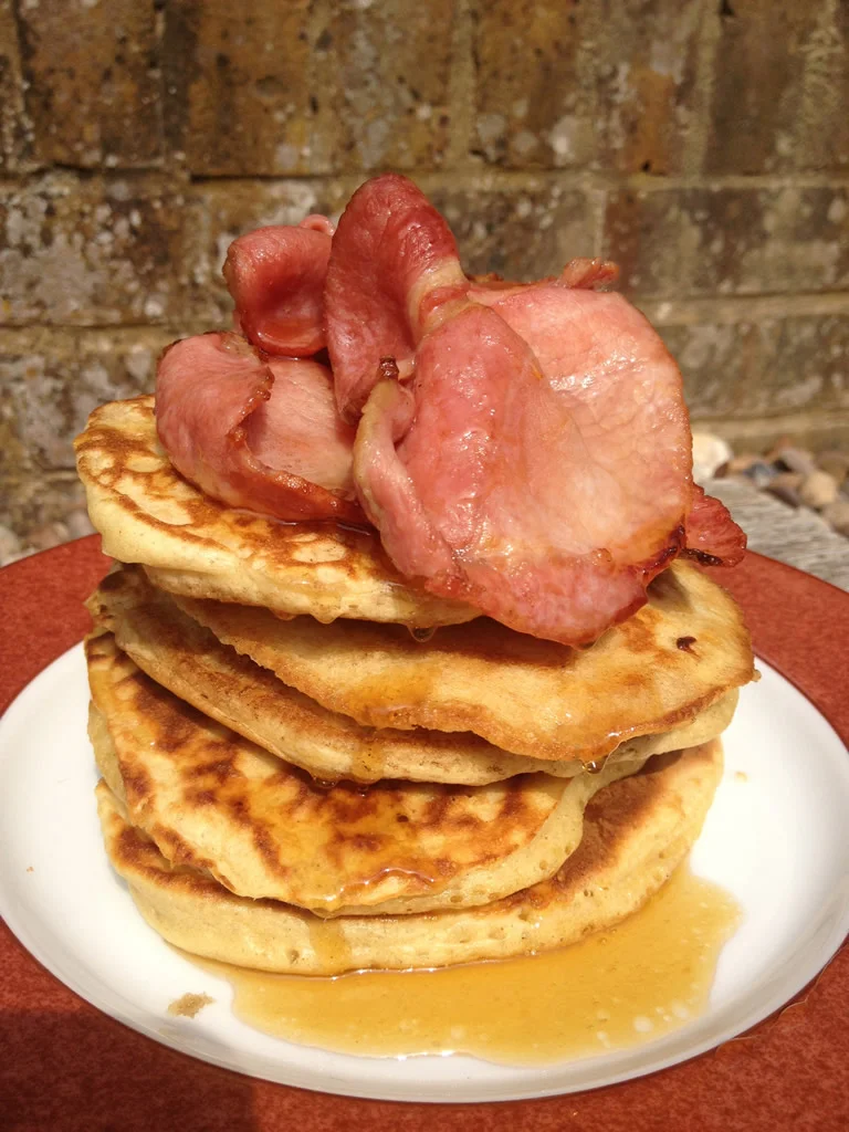 Bacon and Maple Syrup Pancakes