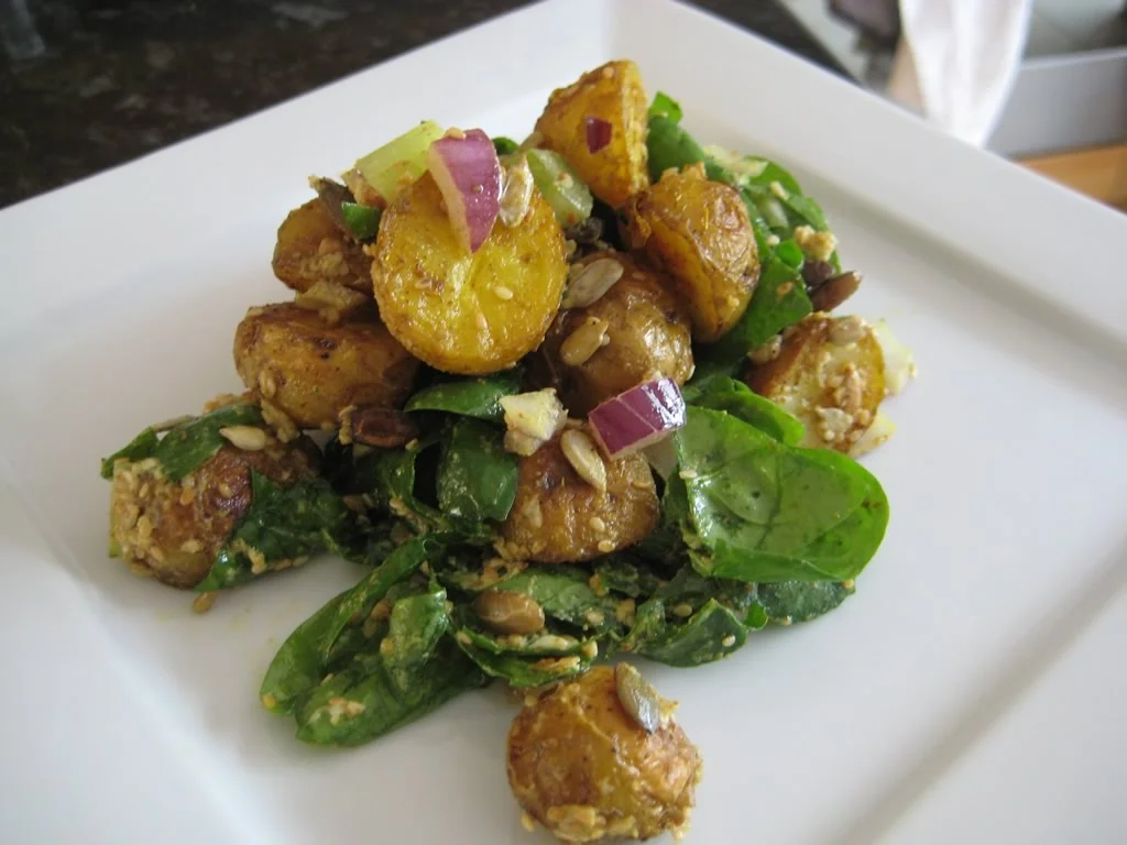 Spiced Vegan Tahini Potato Salad