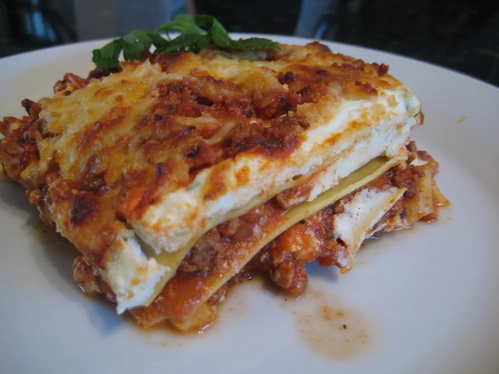 Homemade Lasagna with Ricotta Cheese