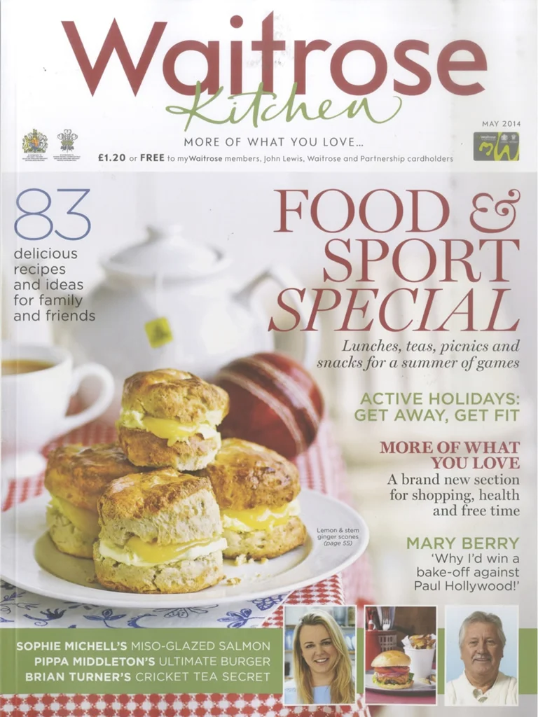 Caroline Artiss, Gee Charman, Sophie Michell and Jo Pratt Feature in Waitrose Kitchen Magazine