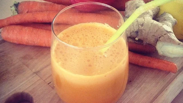 Carrot, Apple, Celery and Ginger Juice