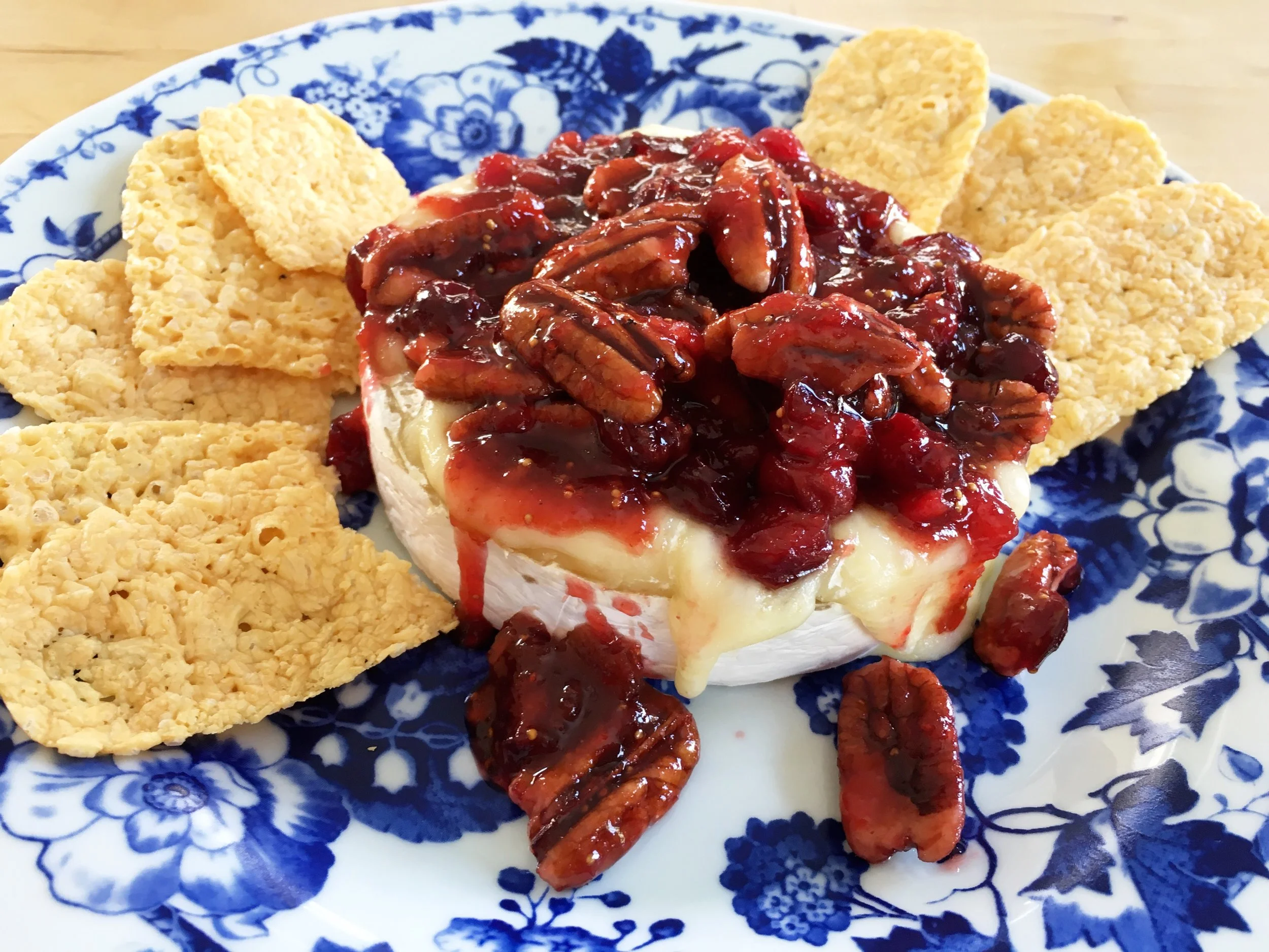 Baked Camembert with Fig, Cranberries and Pecans