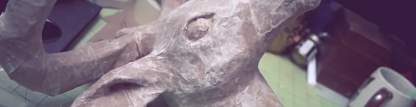 DIY: Paper Mache Deer Head