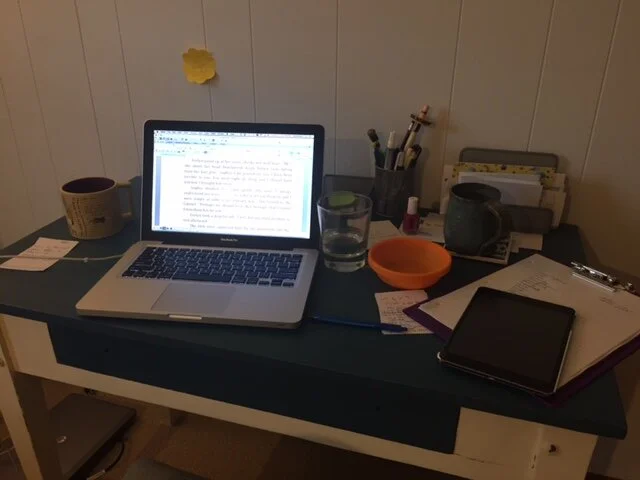 The Life of an Editor, as exemplified by the current state of my desk