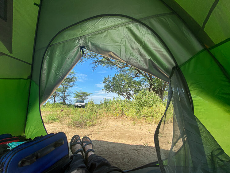 Small but comfortable tents